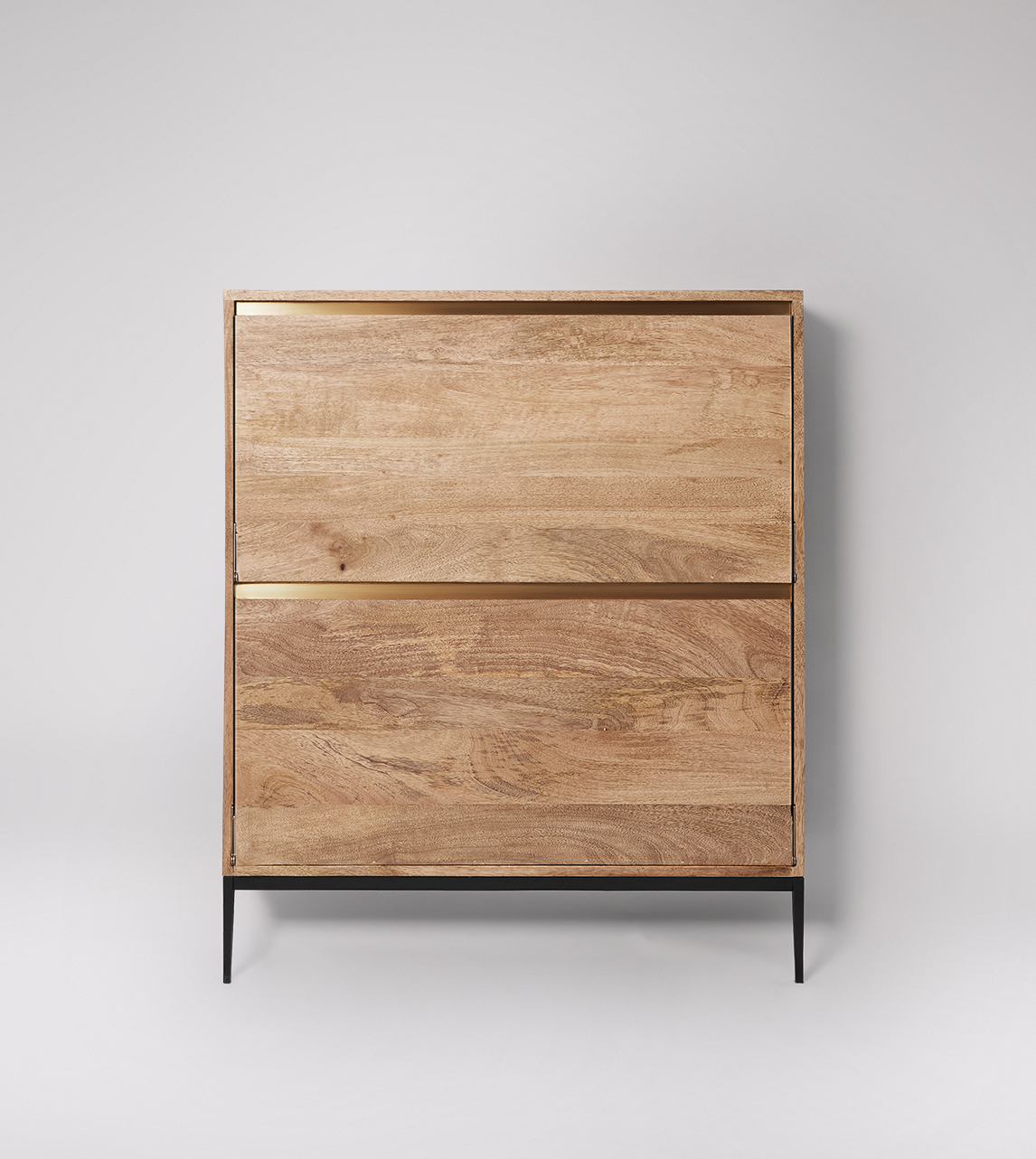 Mosby Art Deco Style WallMounted Shoe Rack in Natural