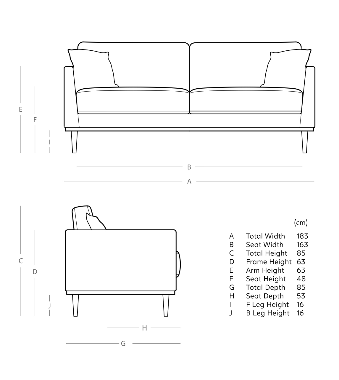 2 Seater Sofa Dimensions In Feet