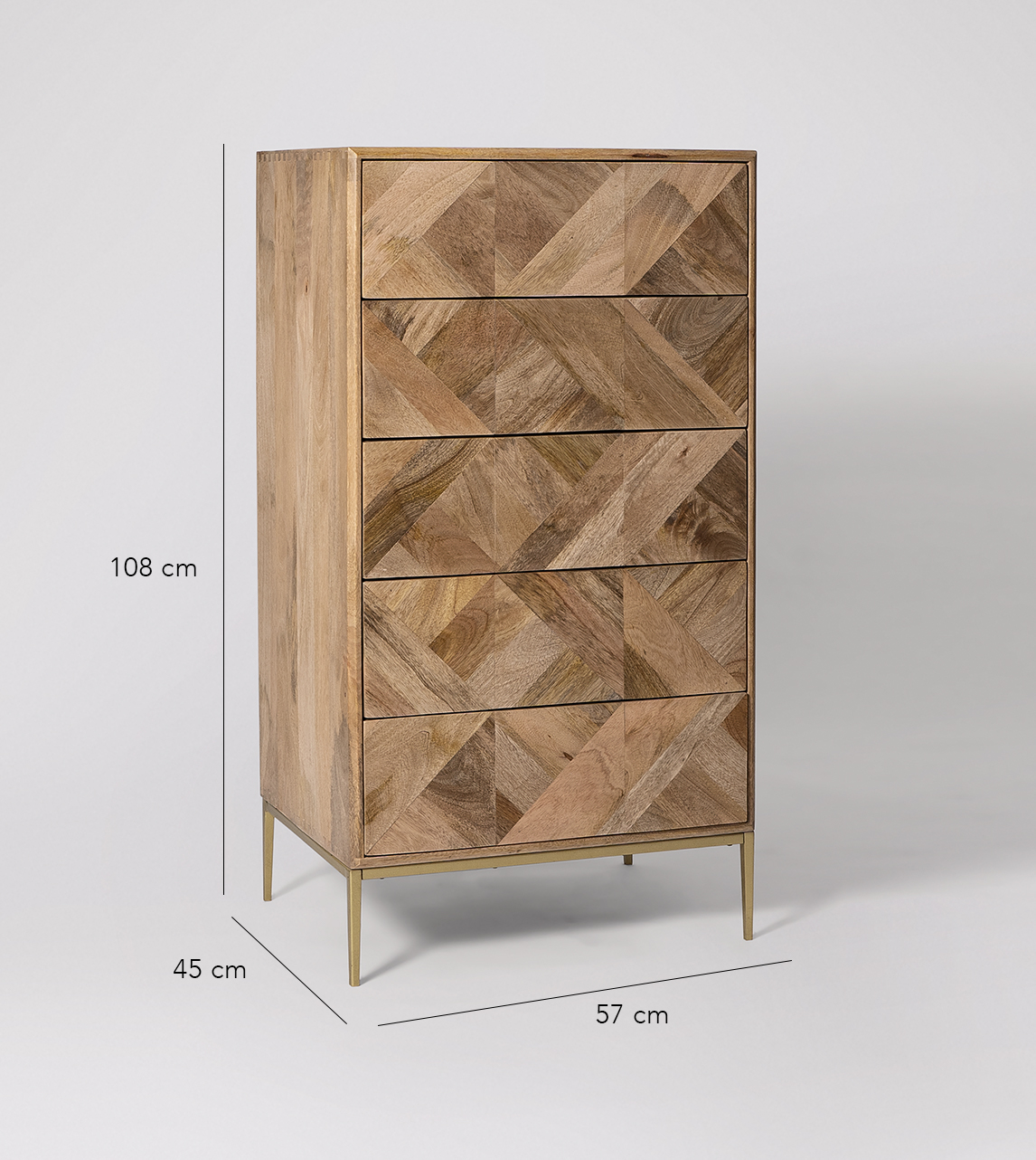 Chamfer wood new arrivals chest