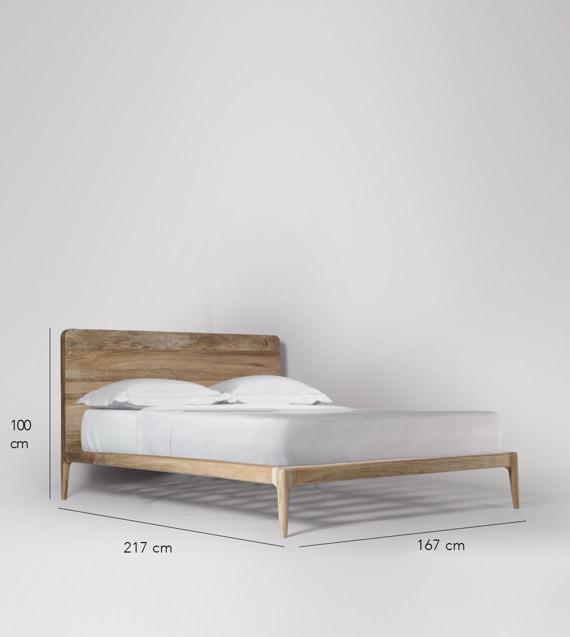 Scandi double bed deals frame