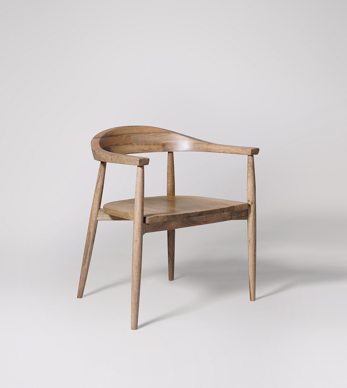 Olsen Dining Chair, Mid-Century Style in Natural Mango Wood Swoon