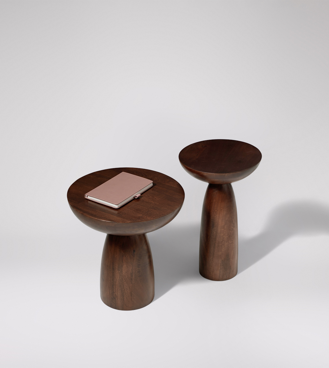 Cole Side Table In Dark Brown Acacia Wood | Swoon
