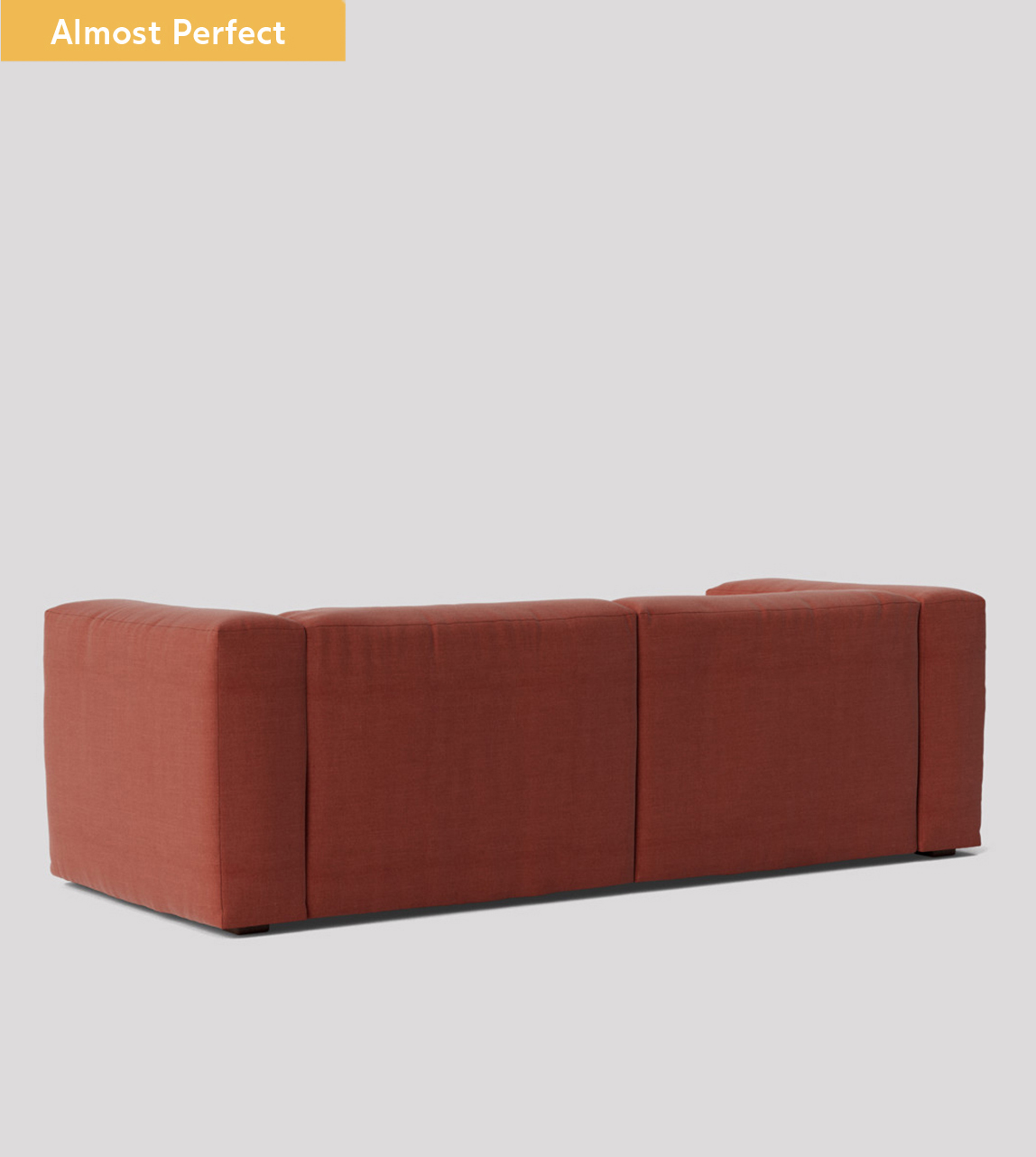 Pygard Nygard Three-Seater Sofa in Tandoori Linen with Dark Feet | Almost ...