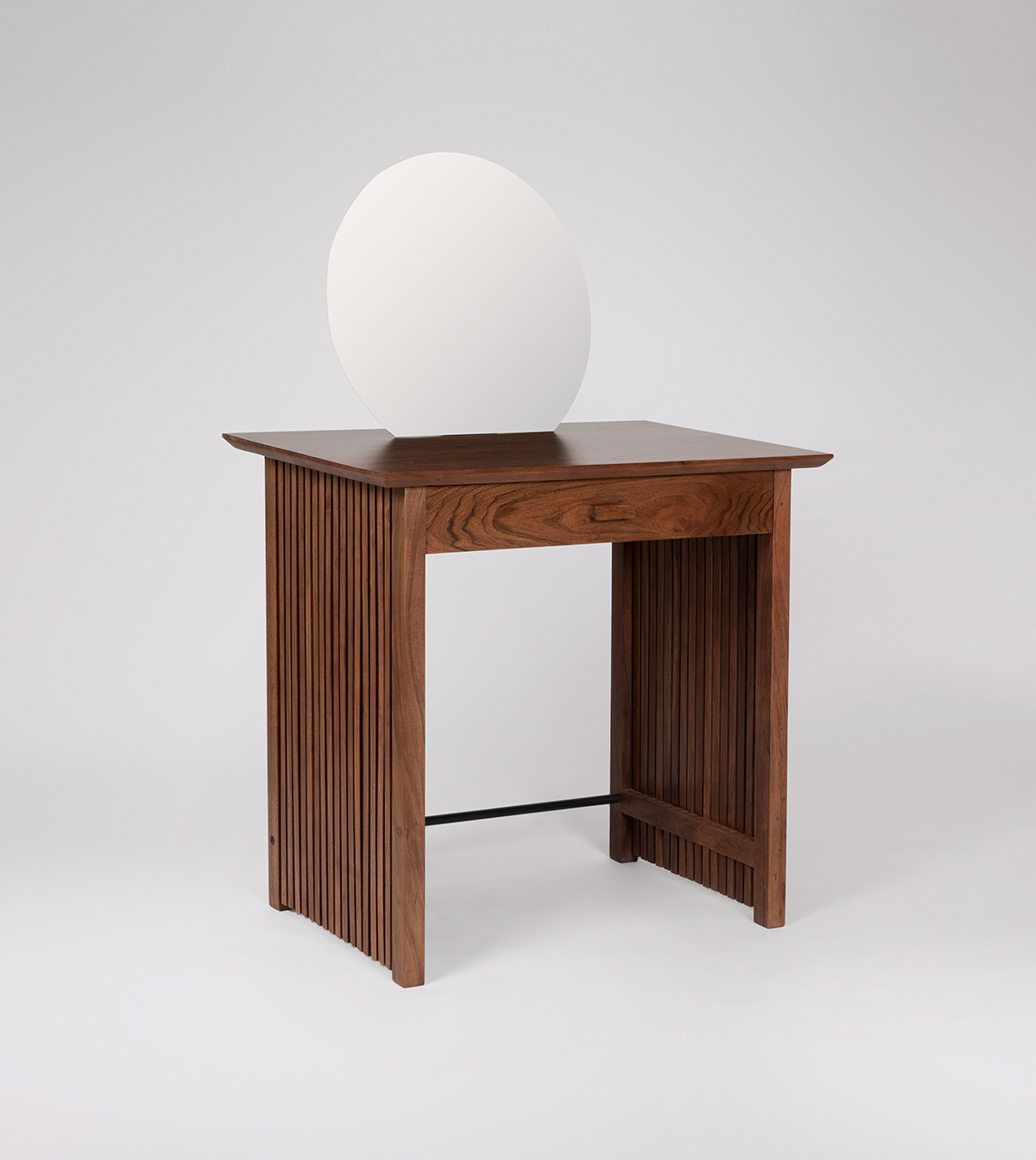 Emiko Scandi Dressing Table in Dark Brown Acacia | Swoon