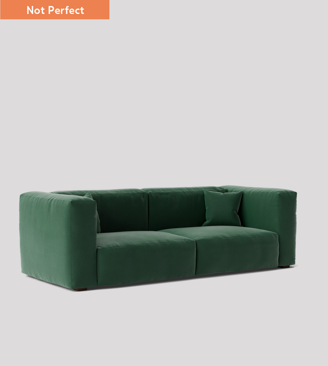 Pygard Nygard Three-Seater Sofa in Hunter Easy Velvet | Not Perfect | Swoon