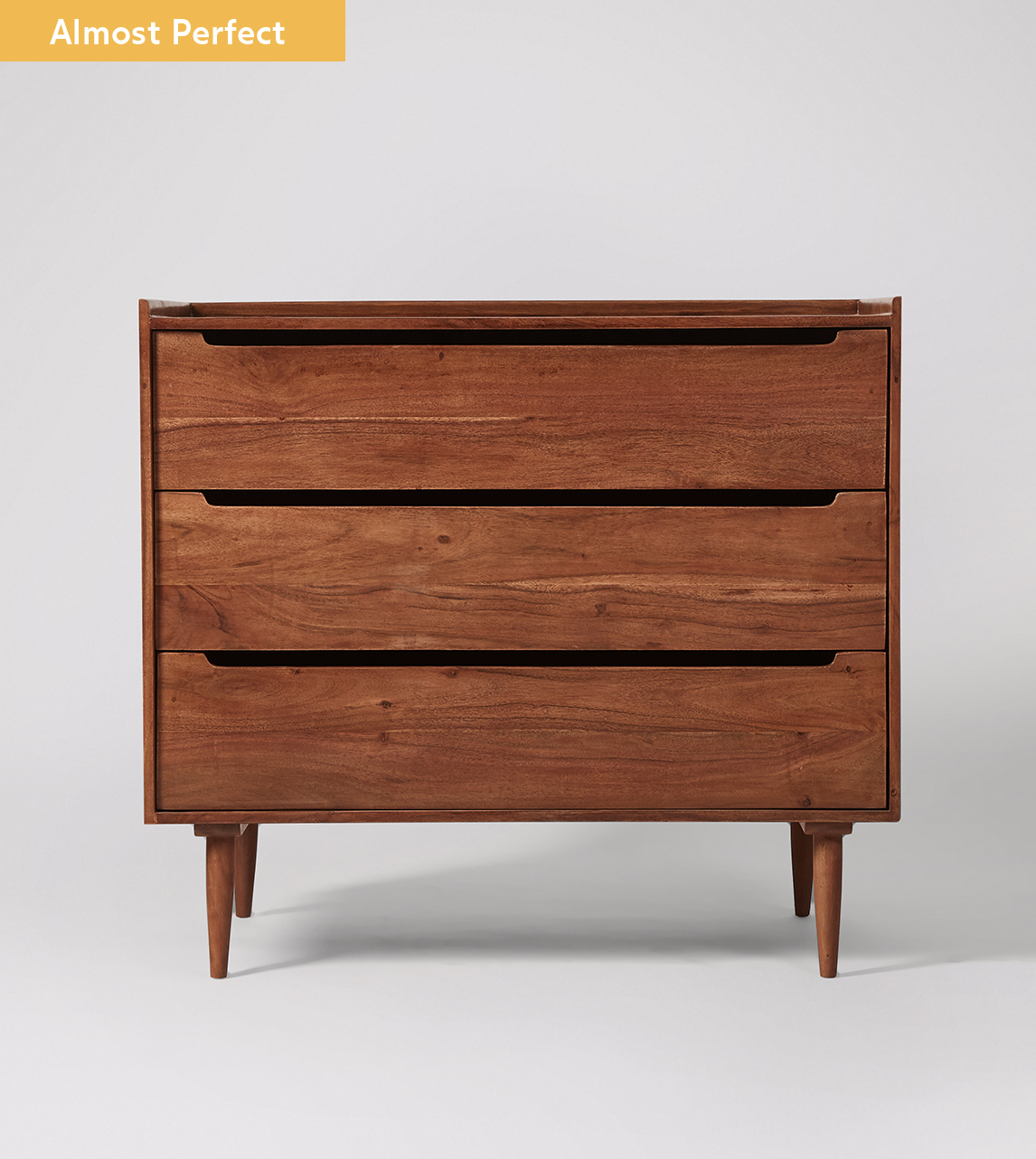 Southwark Scandi Chest of Drawers in Dark Brown Acacia | Almost Perfect ...