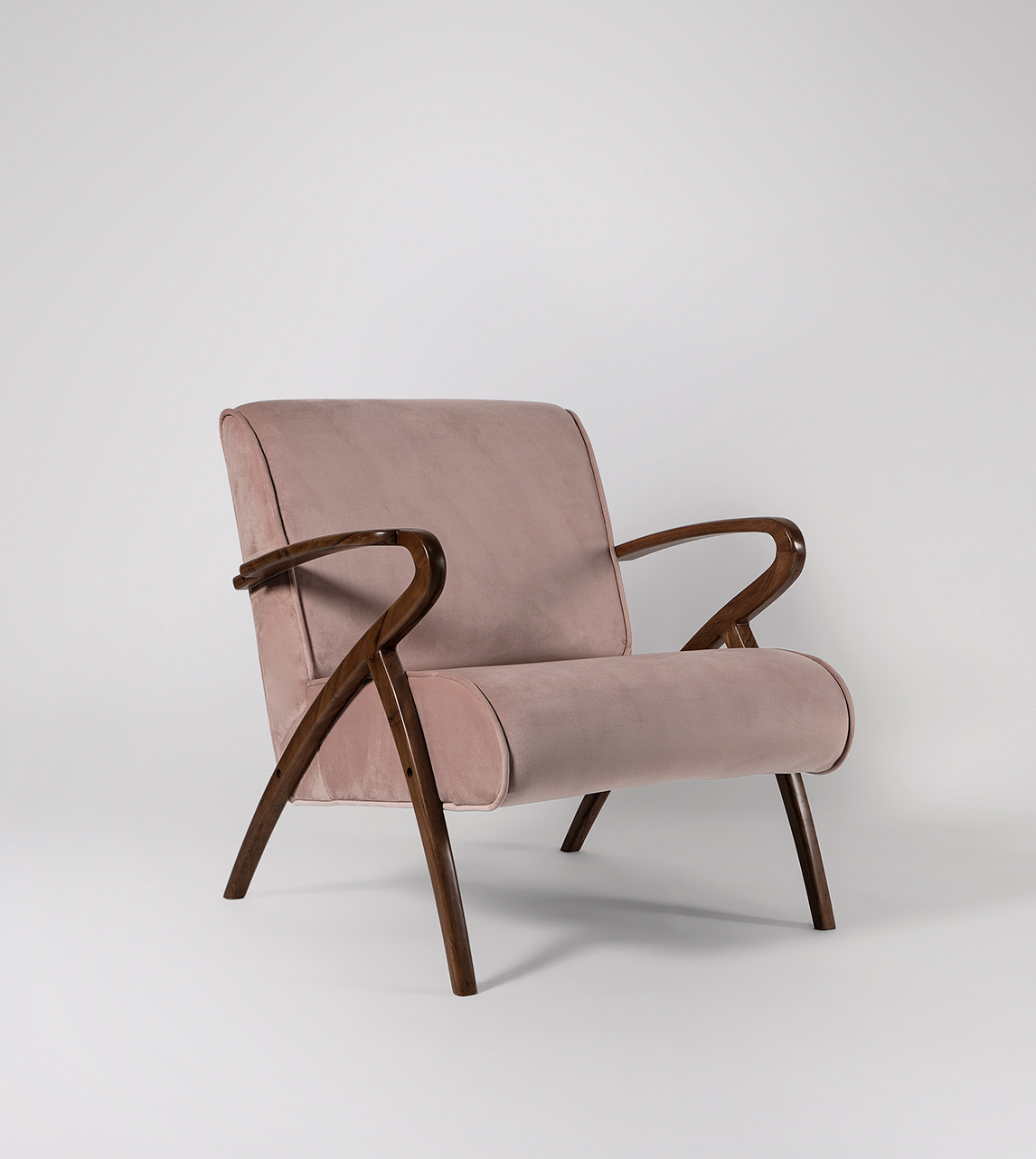 armchair blush pink