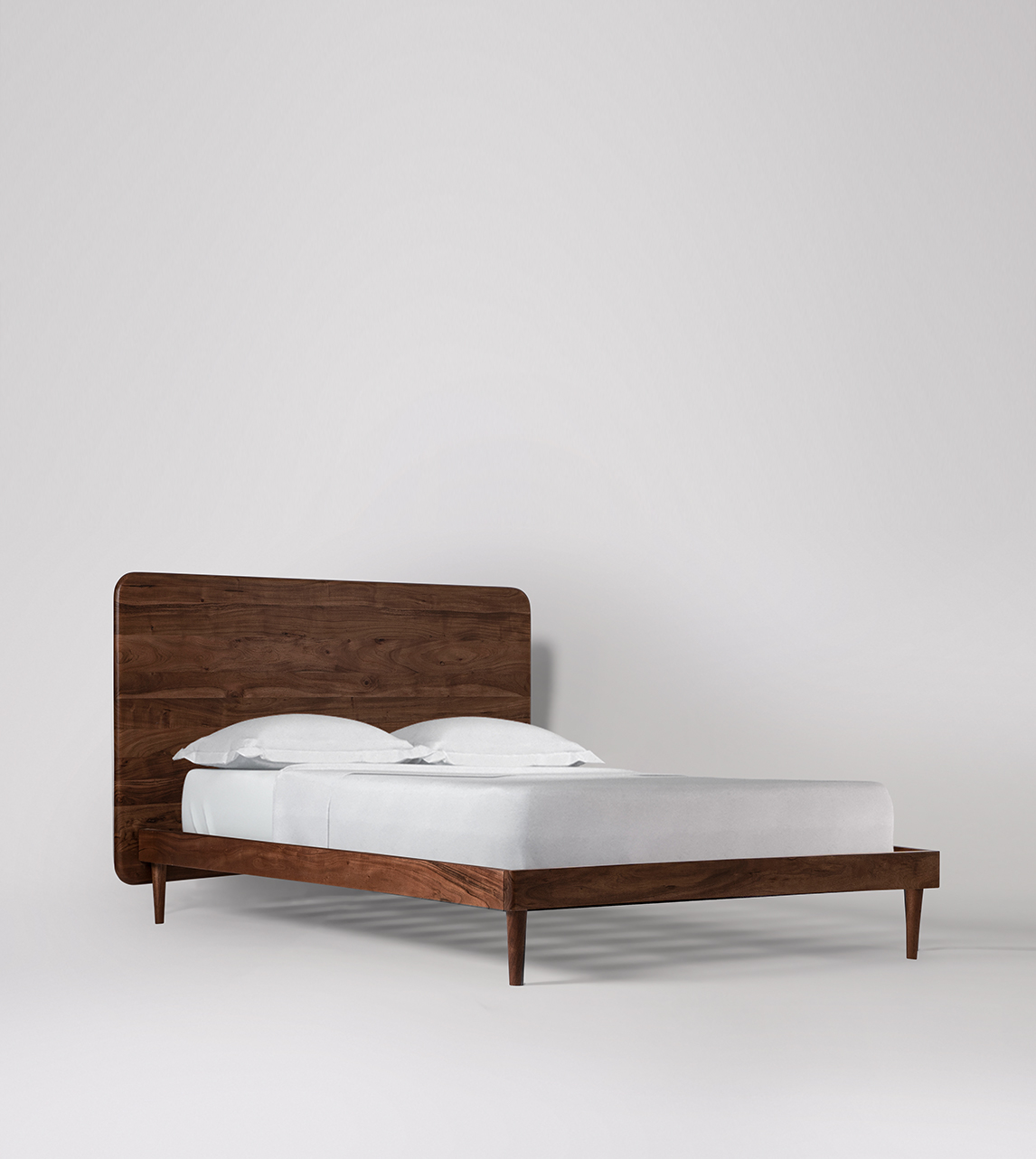 Single bed on sale dark wood