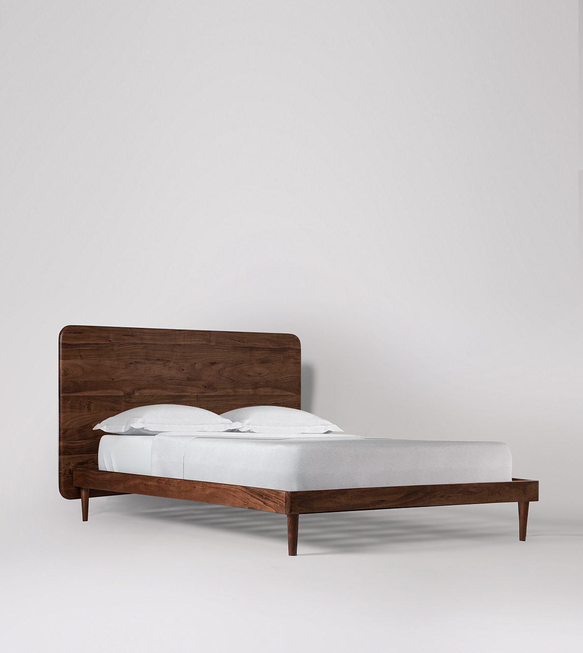 Scandinavian bed frame king discount