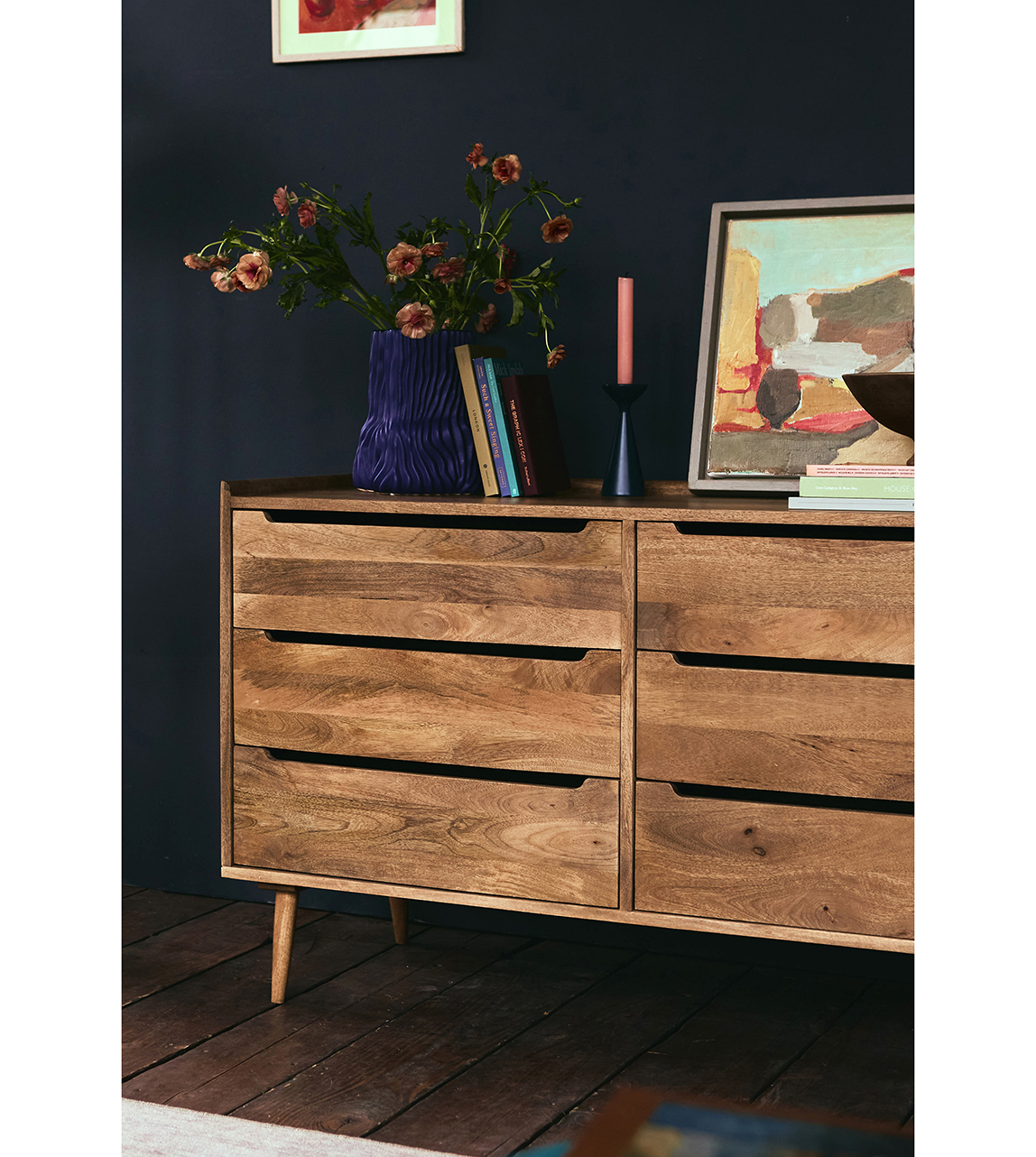Southwark Scandi SixDrawer Chest of Drawers in Natural Oakstained