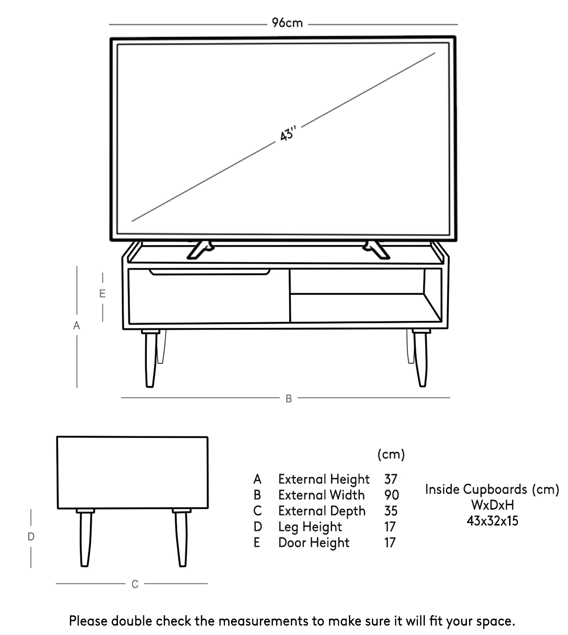 Southwark Contemporary Style TV Stand in Natural OakStained Mango Wood