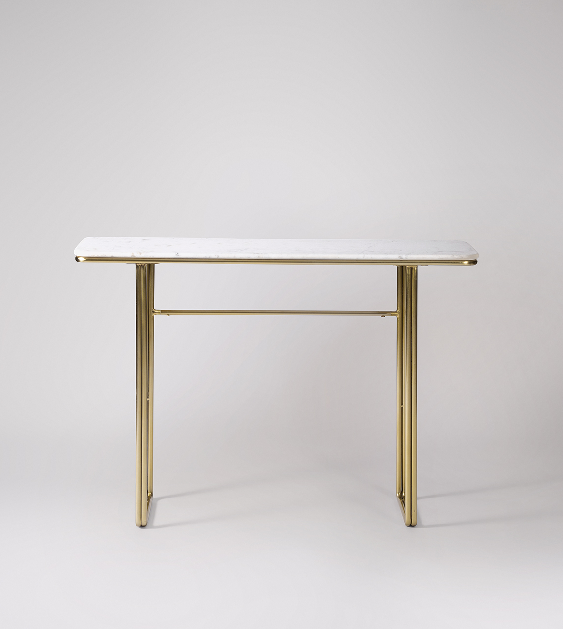 Brass deals marble table