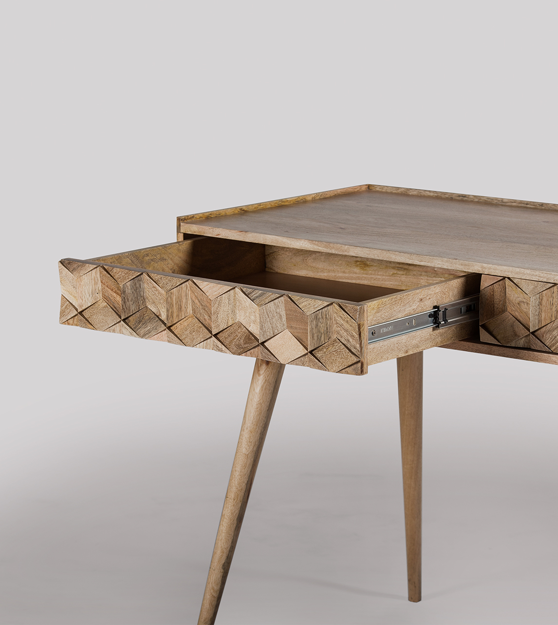 Terning MidCentury Desk in Natural Mango Wood Swoon