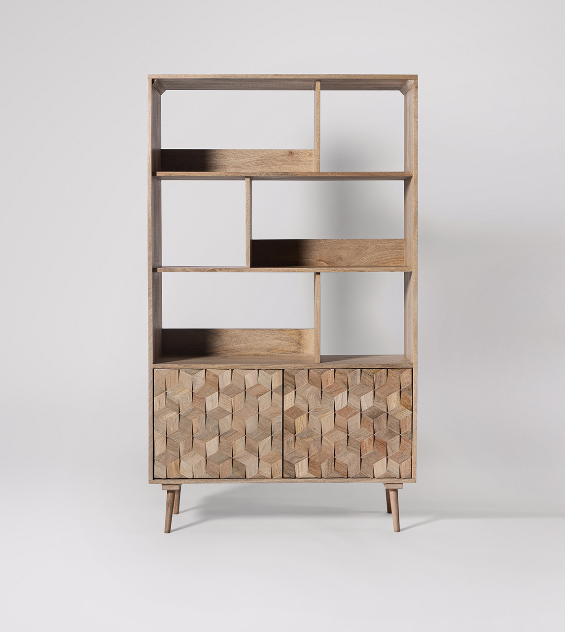 Mango store shelving unit