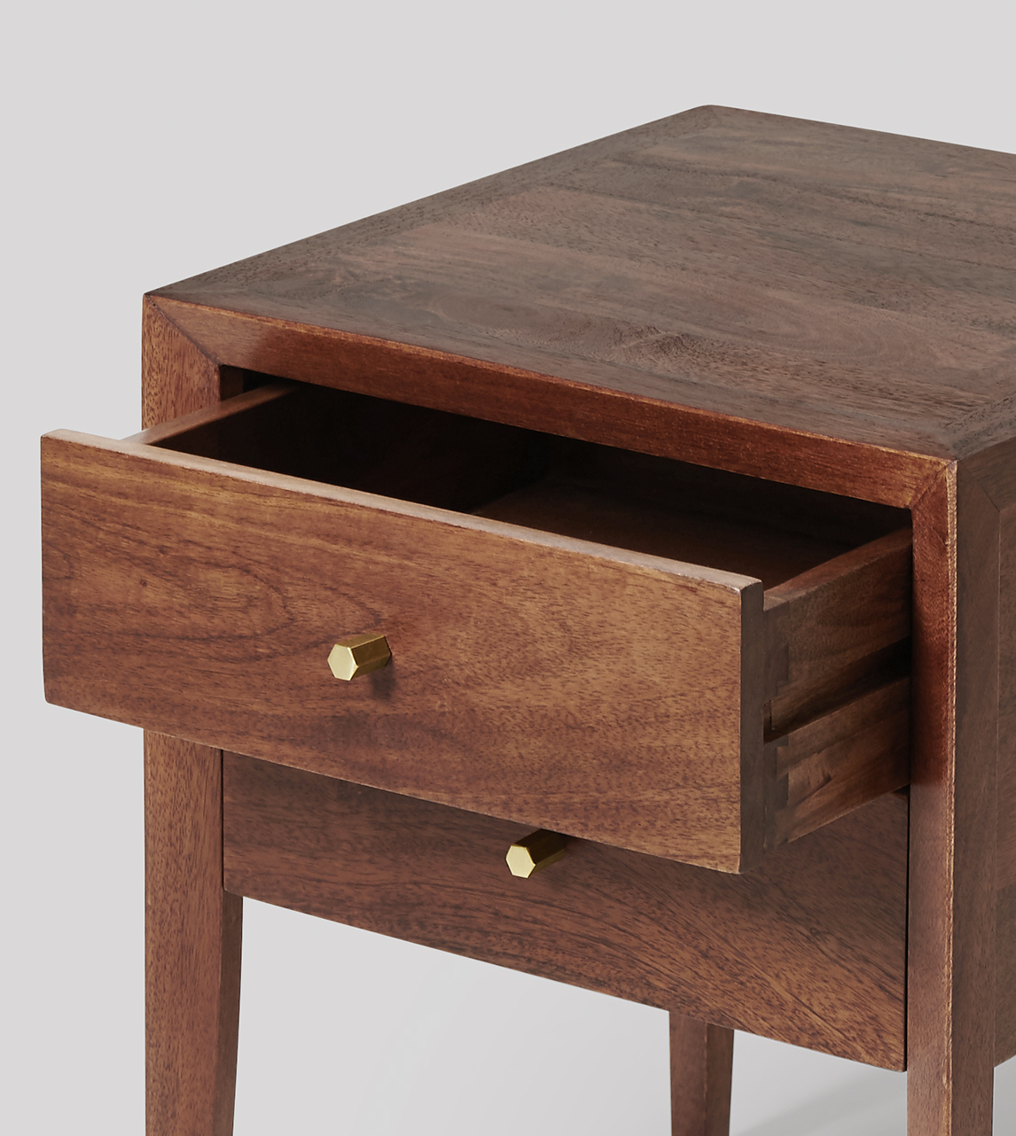 dark mango bedside table