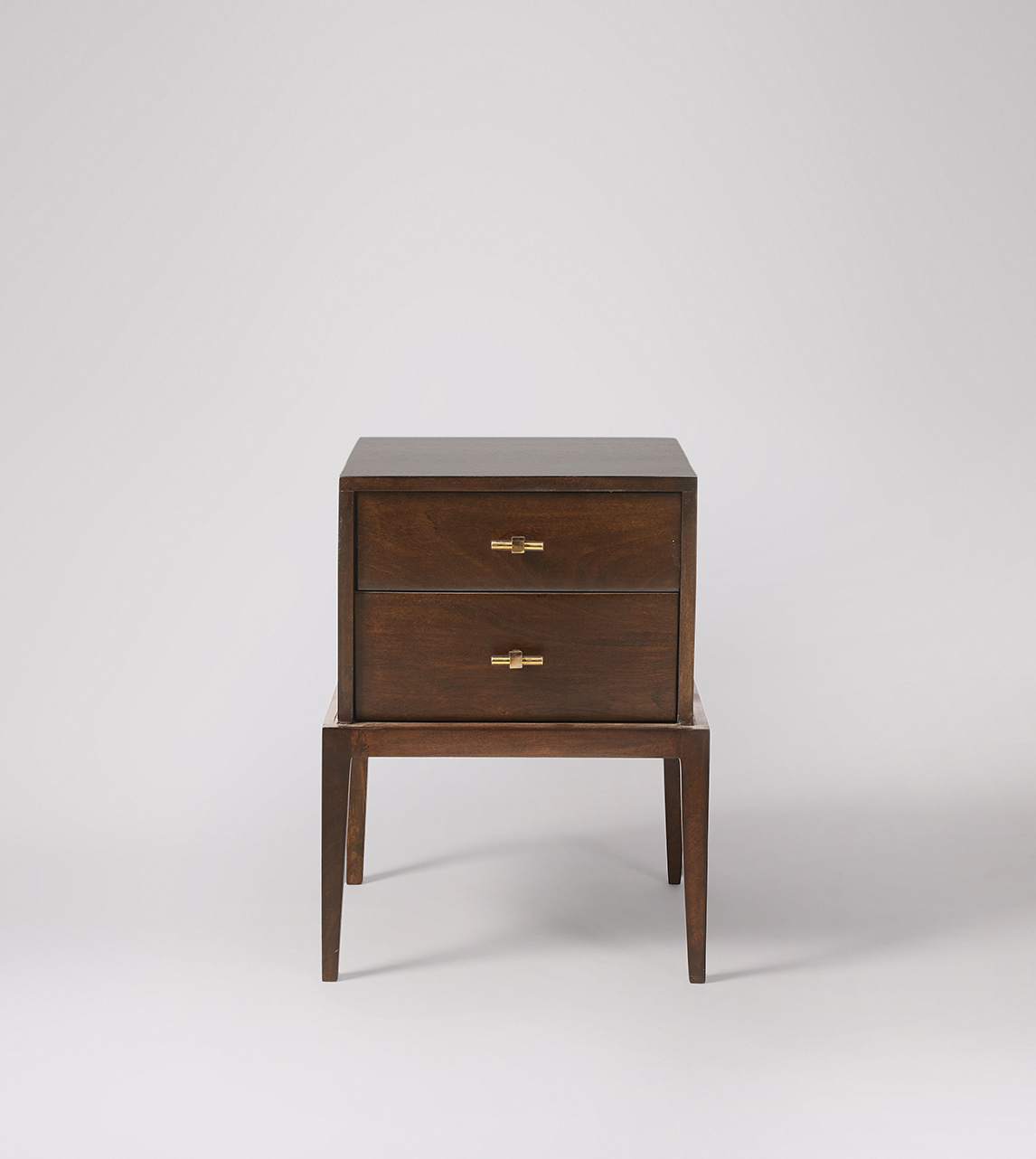 Mocha bedside outlet tables