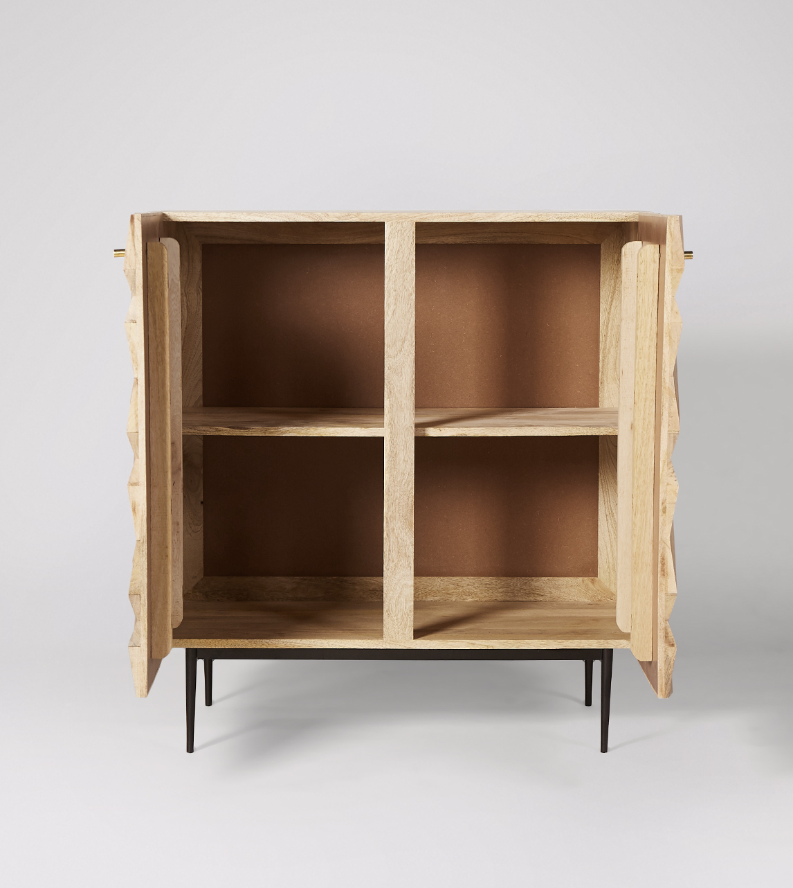 Worthington Contemporary style in Natural Mango Wood & Matte