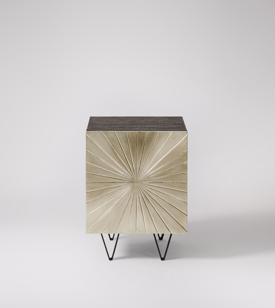 silver bedroom side tables