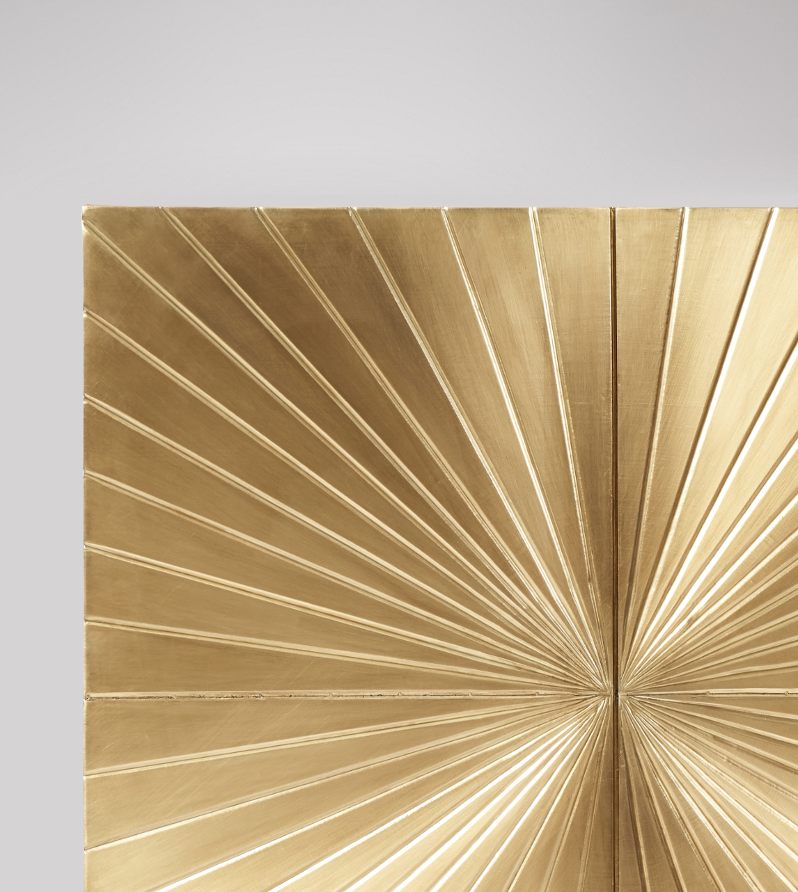 Ziggy Contemporary in Brass & Dark Mango Wood Swoon